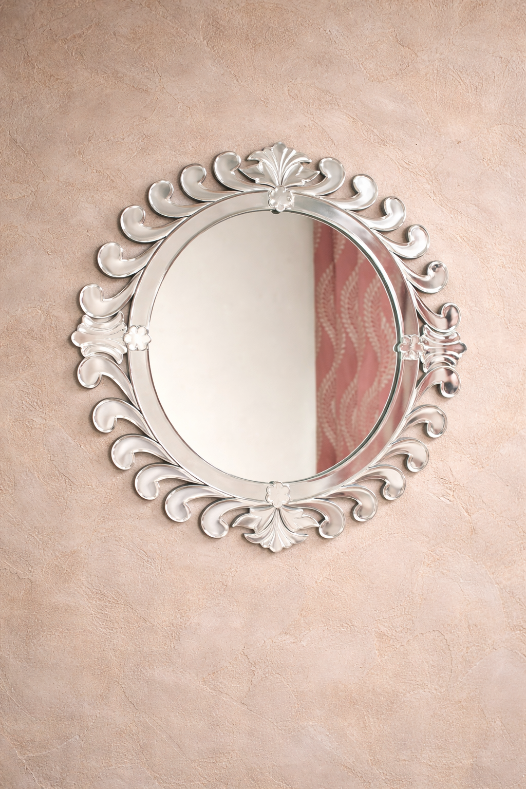 Swirling Scroll Circle Mirror thumbnail